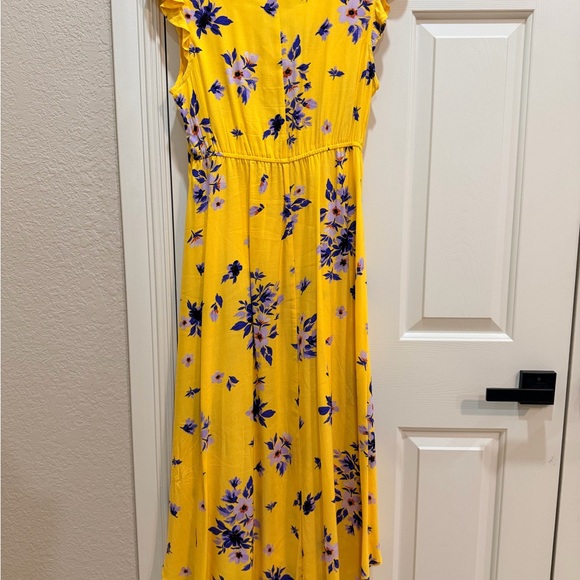 Jessica Simpson Yellow and Purple Floral Maxi Dress - Picture 2 of 3